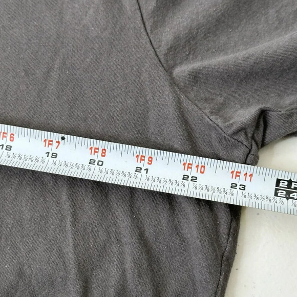 Disney Tinker Bell Grey Graphic T-Shirt Sz XXL Organic Cotton Fairy Lace Overlay - Picture 6 of 9